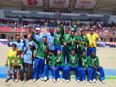 Brasil é tricampeão dos Jogos Sul-Americanos de Praia