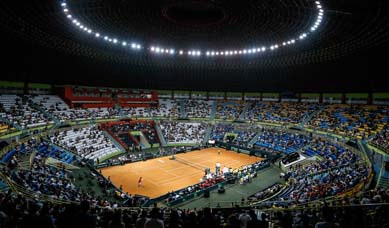 Equipe brasileira da Copa Davis elogia estrutura montada no Ginásio do Ibirapuera