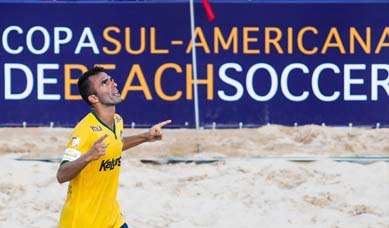 Bruno Xavier marca 100º gol e Brasil vence a Bolívia por 11 a 3 na Copa Sul-Americana