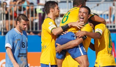 Brasil vence Uruguai e fica perto da classificação para a Copa Sul-Americana