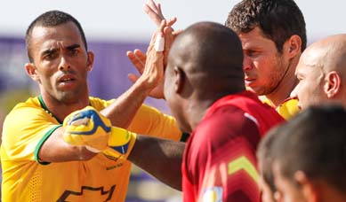 Brasil conquista segunda vitória na Copa Sul-Americana de Beach Soccer no Equador